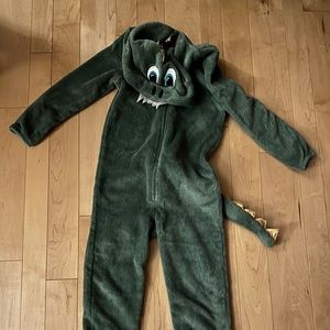 Fleece dinosaur/crocodile suit one piece